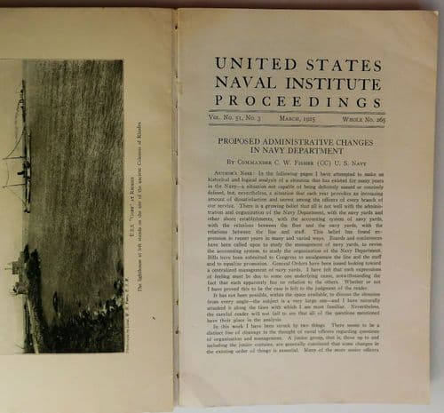 United States Naval Institute Proceedings March 1925 US navy magazine book 1920s